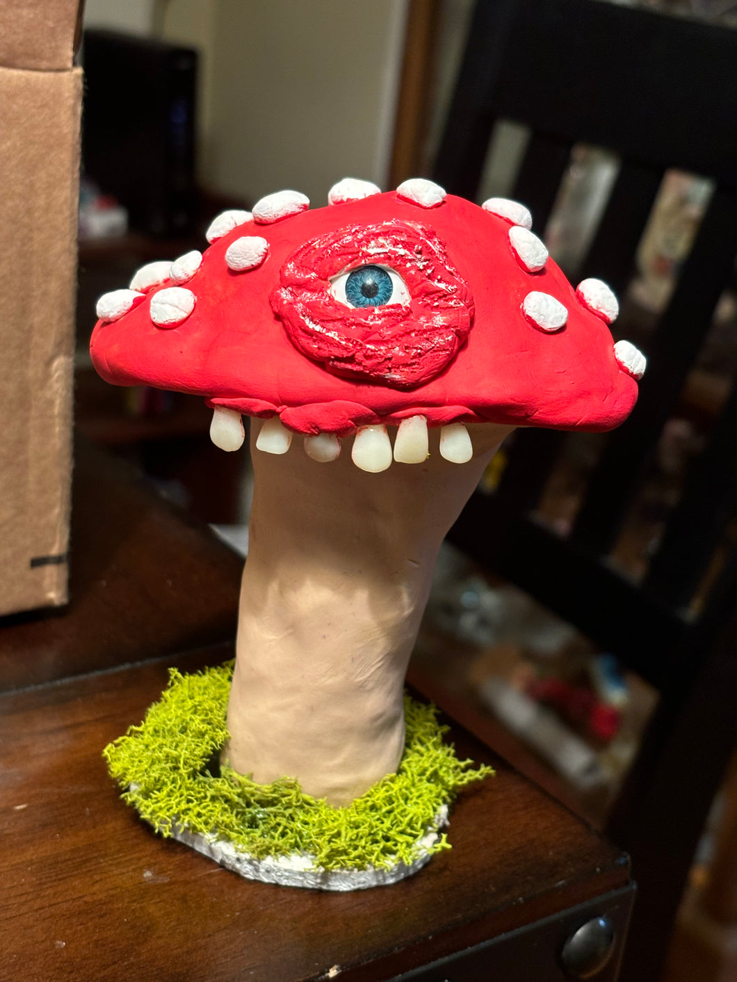 Large Creepy Mushroom Sculpture