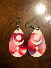 Load image into Gallery viewer, Abstract Galaxy Teardrop Earrings
