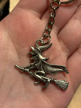 Load image into Gallery viewer, Silver Witch Keychain
