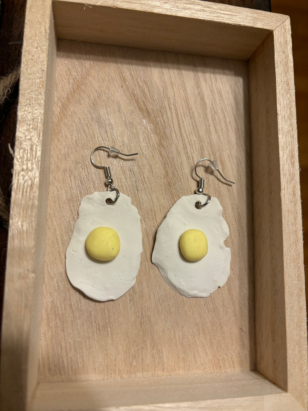 Fried Egg Dangle Earrings