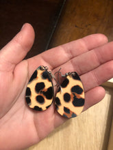 Load image into Gallery viewer, Cheetah Print Dangle Earrings
