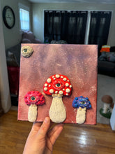 Load image into Gallery viewer, Trippy 3D Mushroom Family Artwork
