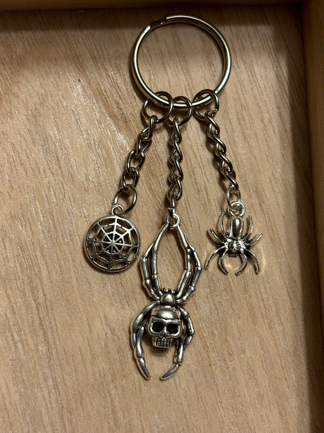 Spider Charm Keychain