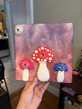 Load image into Gallery viewer, Trippy 3D Mushroom Family Artwork
