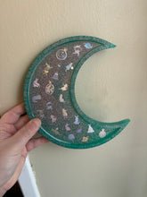 Load image into Gallery viewer, Holographic Alice in Wonderland Inspired Moon Trinket Tray
