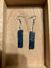 Load image into Gallery viewer, Blue Imperial Jasper Dangle Earrings
