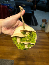 Load image into Gallery viewer, Wooden Mossy Mushroom Wall Art.
