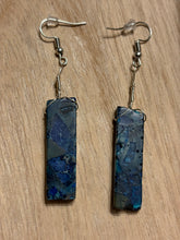 Load image into Gallery viewer, Blue Imperial Jasper Dangle Earrings
