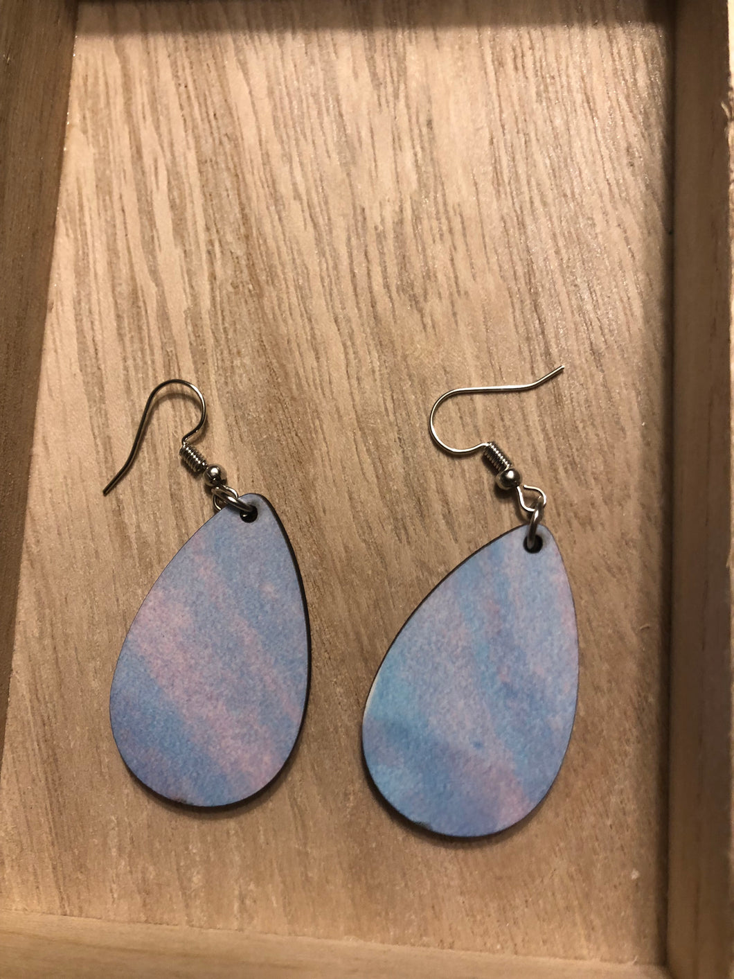 Pastel Teardrop Dangle Earrings