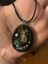 Load image into Gallery viewer, Witchy scrapbook/i-spy style necklace
