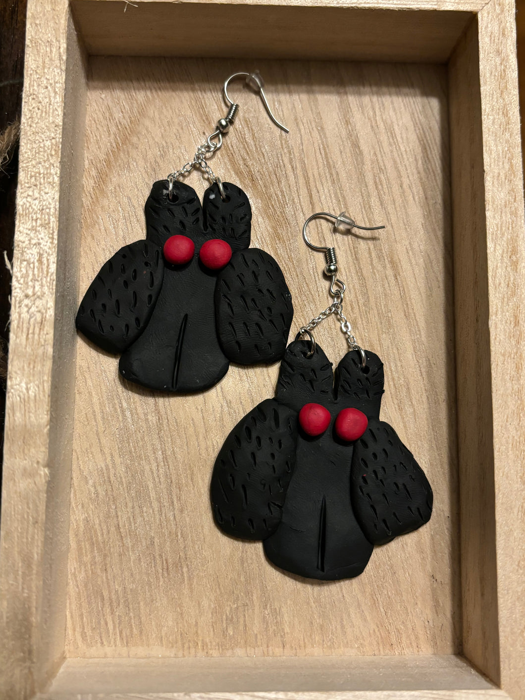 Mothman Dangle Earrings