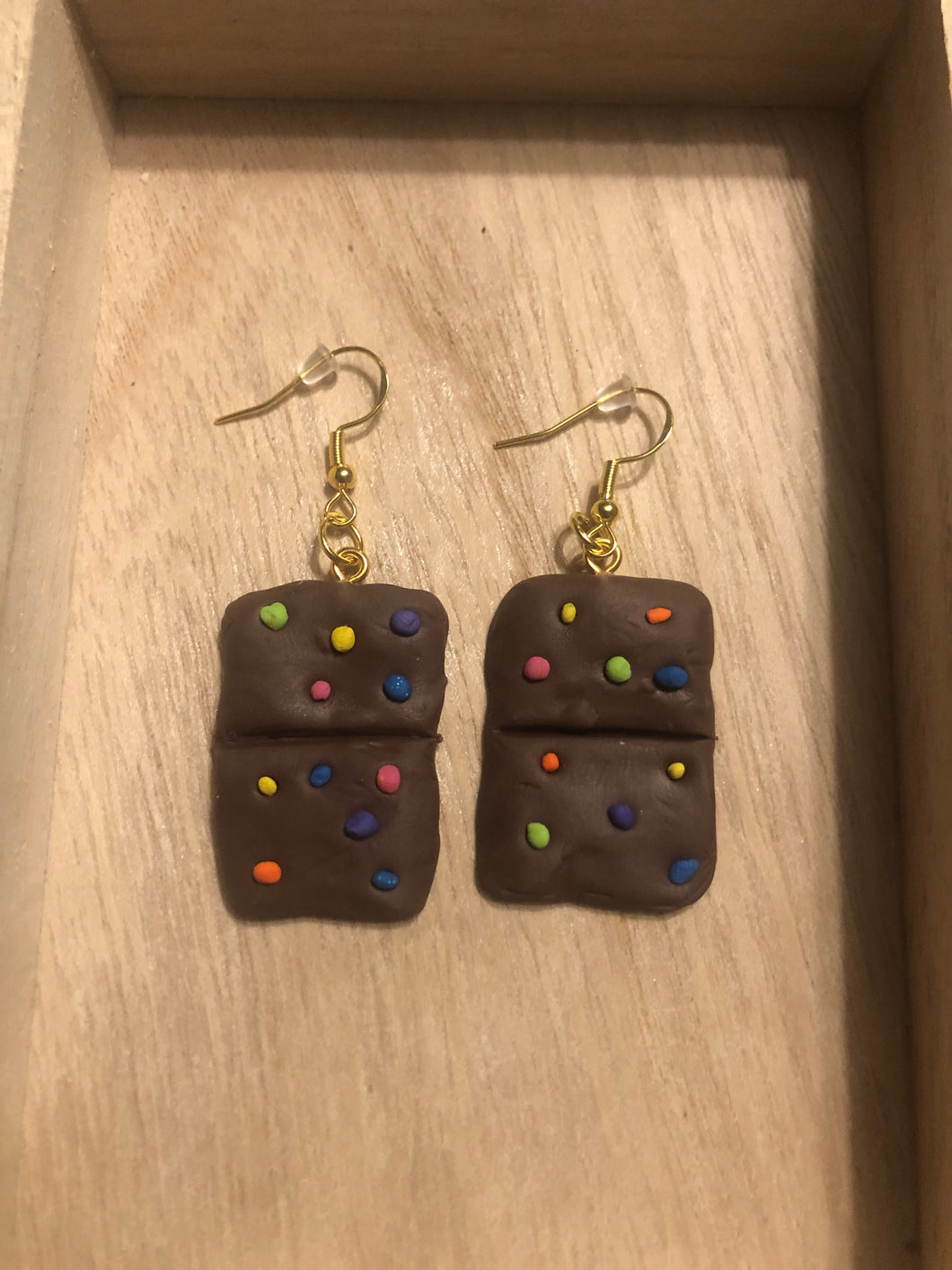 Cosmic Brownie Dangle Earrings