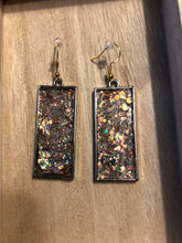 Load image into Gallery viewer, Glittery Holographic Dangly Earrings
