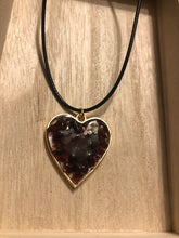 Load image into Gallery viewer, Garnet Heart Necklace
