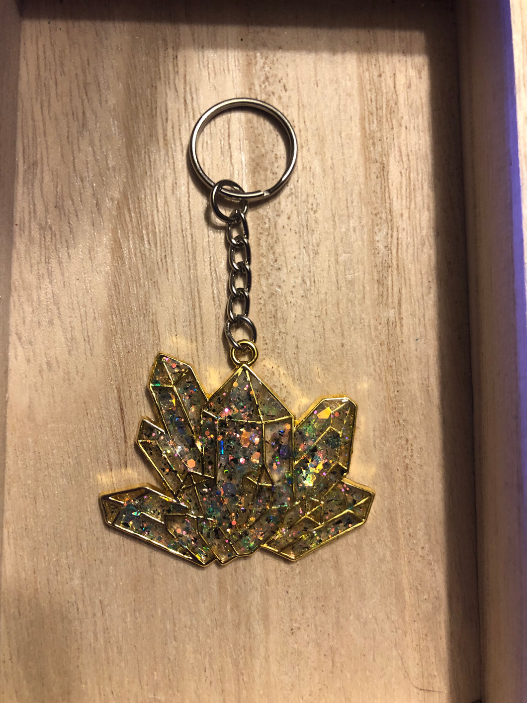 Sparkly Crystal Shaped Keychain