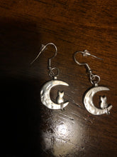 Load image into Gallery viewer, Cat Moon Earrings
