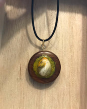 Load image into Gallery viewer, Wooden Moss Filled Crystal Necklace
