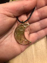 Load image into Gallery viewer, Peridot Moon Necklace
