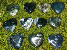 Load image into Gallery viewer, Moss Agate Hearts
