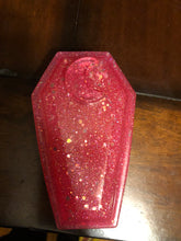 Load image into Gallery viewer, Pink Glittery Moon Coffin Box
