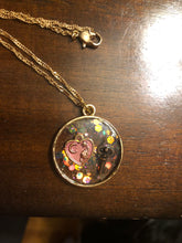 Load image into Gallery viewer, Celestial Glitter Charm Resin Necklace
