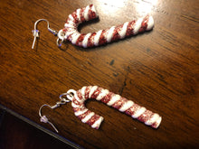 Load image into Gallery viewer, Dangly Candy Cane Earrings
