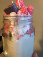 Load image into Gallery viewer, Large Strawberry Milkshake/ Sundae Candle
