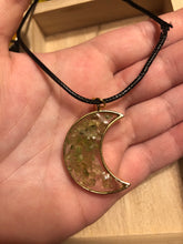 Load image into Gallery viewer, Peridot Moon Necklace
