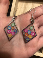 Load image into Gallery viewer, Flower Power Dangly Earrings
