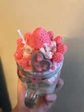 Load image into Gallery viewer, Large Strawberry Milkshake/ Sundae Candle
