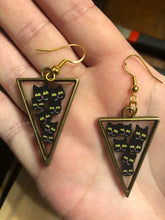 Load image into Gallery viewer, Black Cat Dangle Earrings
