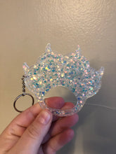 Load image into Gallery viewer, Clear Holographic Self Defense Paw Keychain
