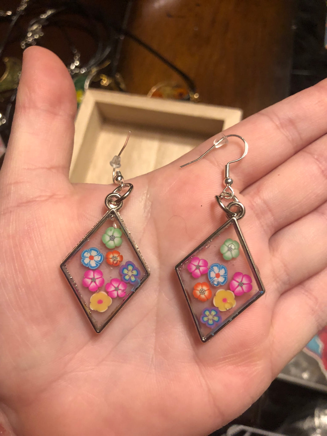 Flower Power Dangly Earrings