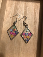 Load image into Gallery viewer, Flower Power Dangly Earrings
