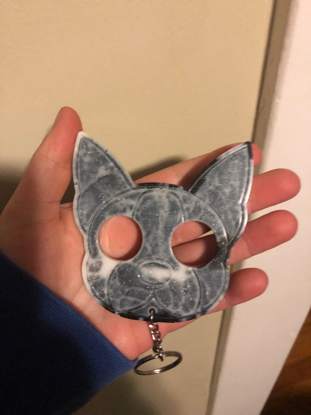 B&W Dog Self Defense Keychain