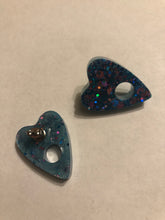 Load image into Gallery viewer, Blue Planchette Stud Earrings
