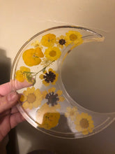 Load image into Gallery viewer, Yellow Flower Moon Shaped Tray
