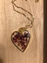 Load image into Gallery viewer, Rose Petal Heart Necklace
