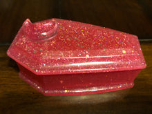 Load image into Gallery viewer, Pink Glittery Moon Coffin Box
