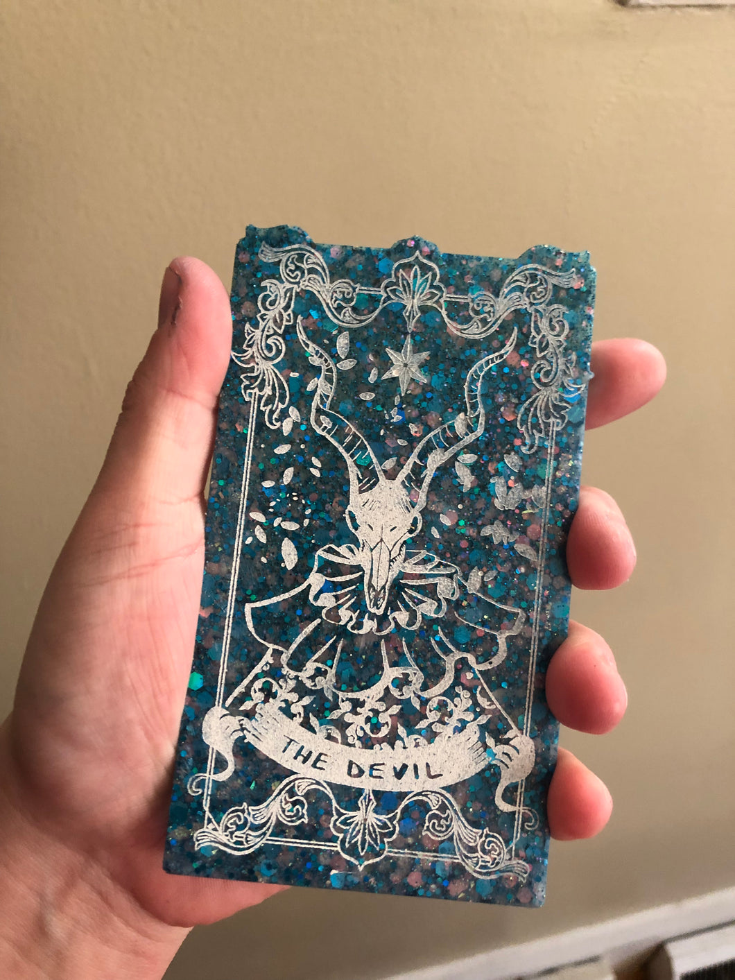 “The Devil” Resin Tarot Card