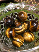 Load image into Gallery viewer, Tigers Eye Medium Spheres
