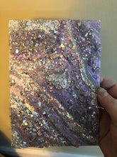 Load image into Gallery viewer, Aura Quartz Crystal Geode Canvas Artwork
