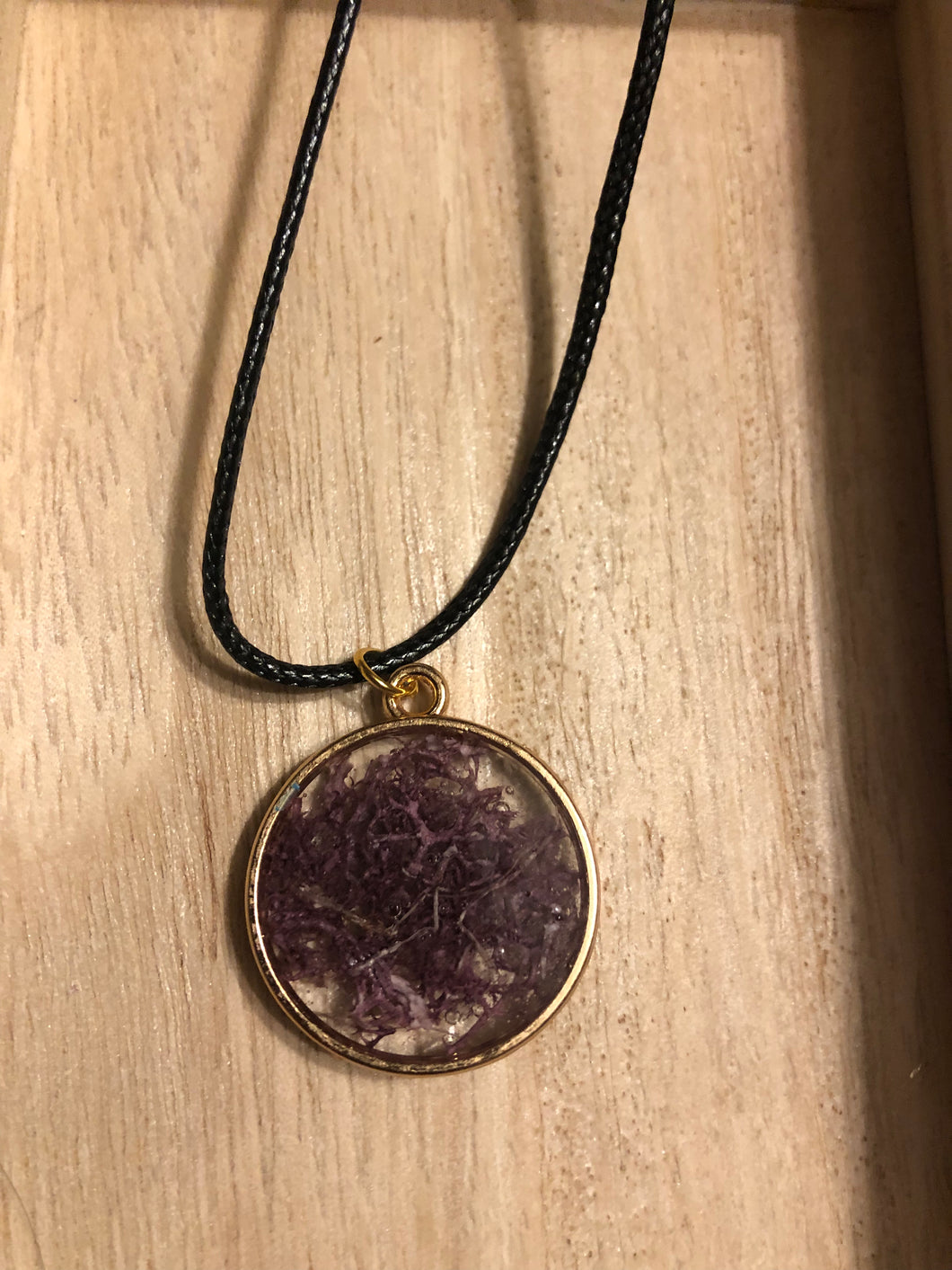 Purple Moss Necklace