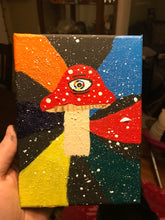 Load image into Gallery viewer, Trippy Mushroom Painting on Canvas
