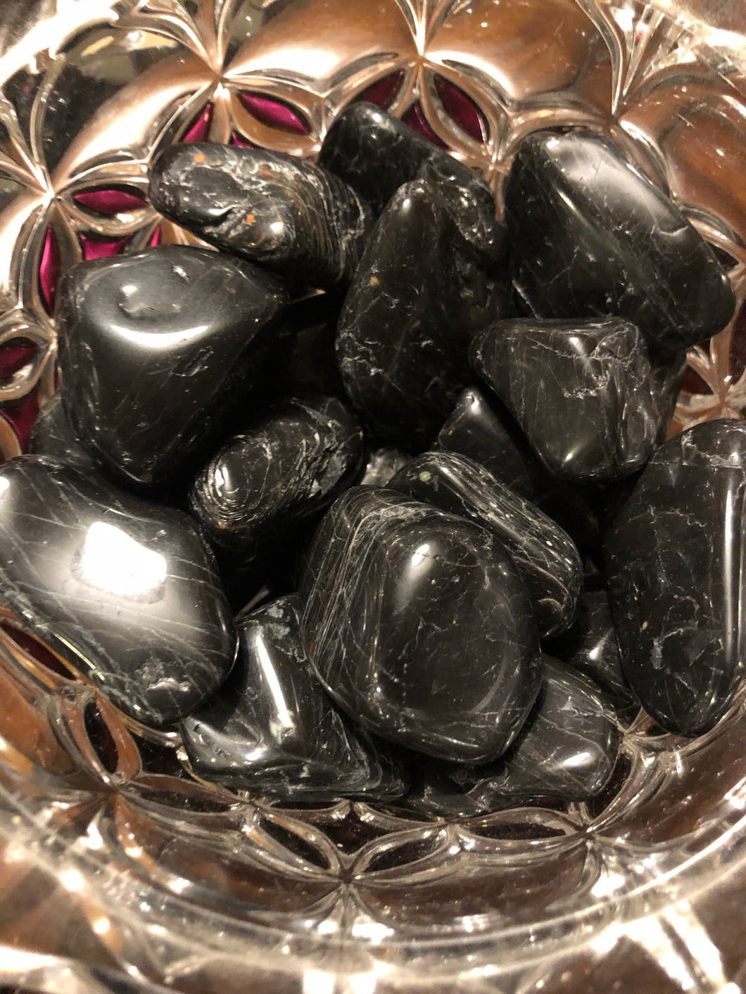 Black Tourmaline Tumbles